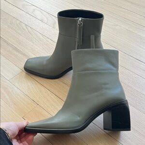 Zara Stylish Gray Ankle Booties